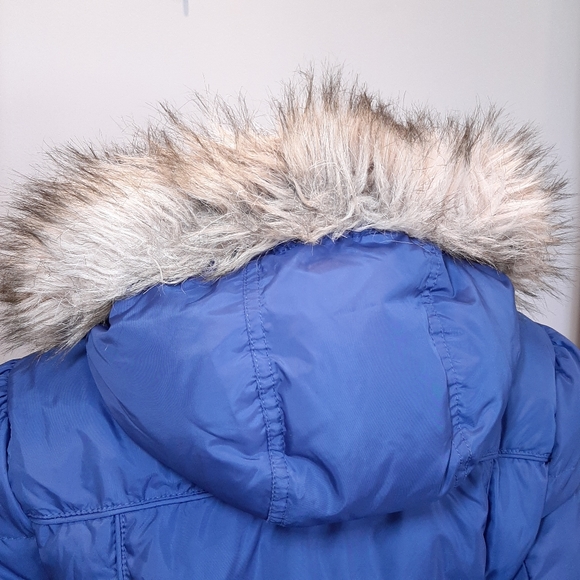 Sold JUICY COUTURE DOWN FILLED Hooded Faux Fur Puffer Coat Jacket Parka Winter - Picture 9 of 15